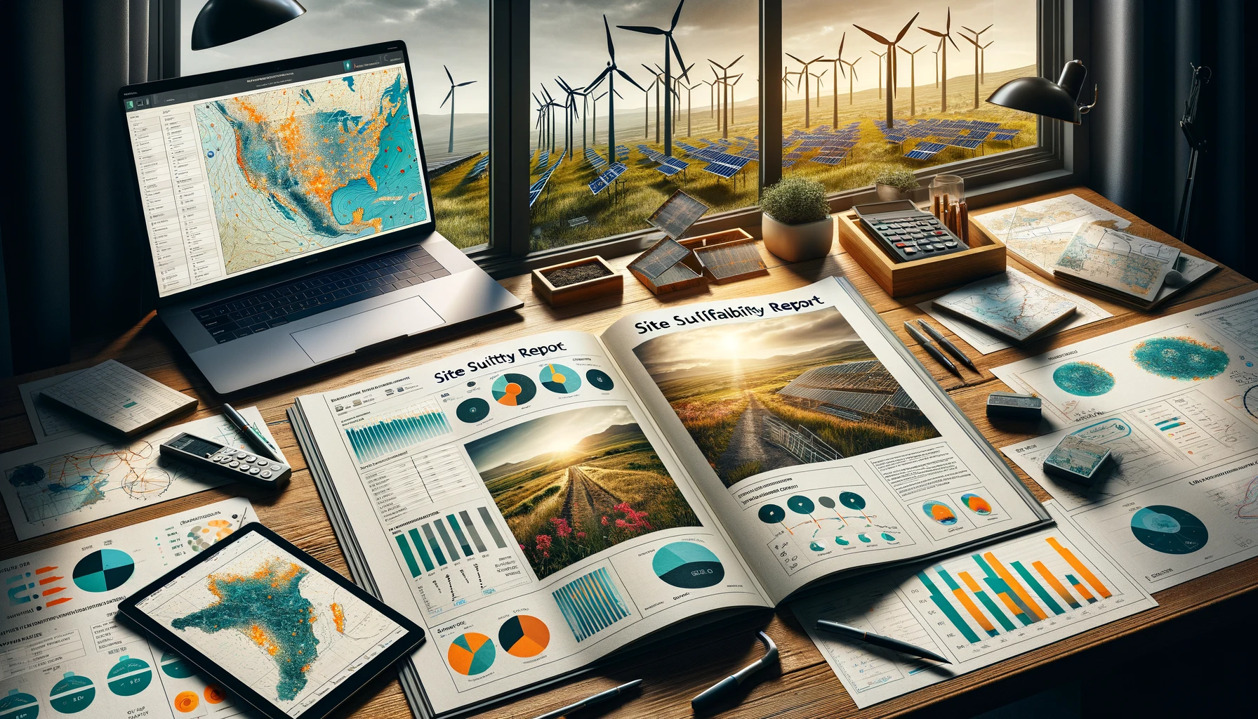 site suitability data and reports for potential wind and solar development